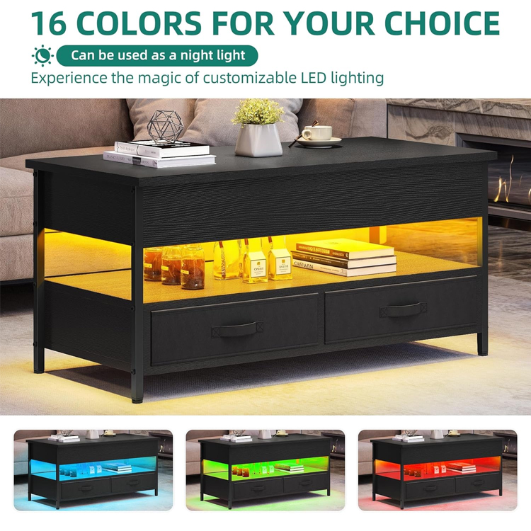 Lift top Led Coffee Table