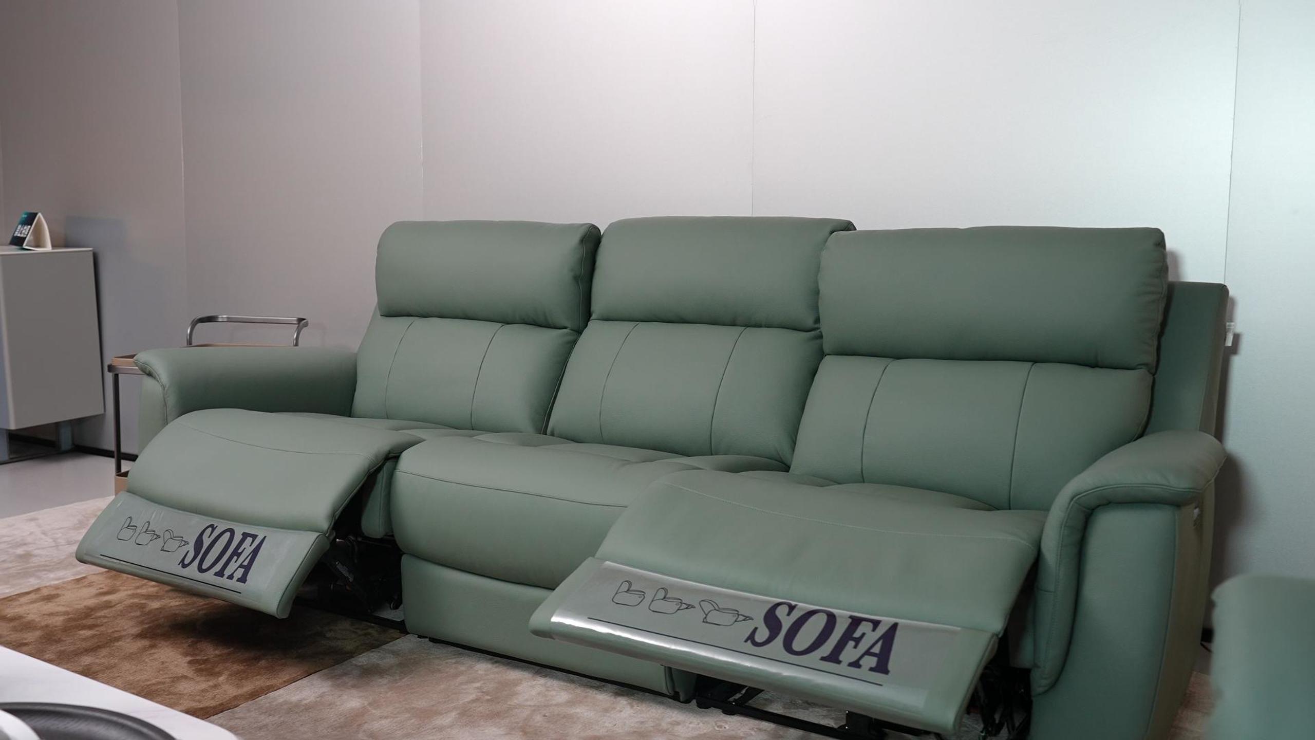 Modern Simple Full Leather 1+3 Power Functional Sofa Set