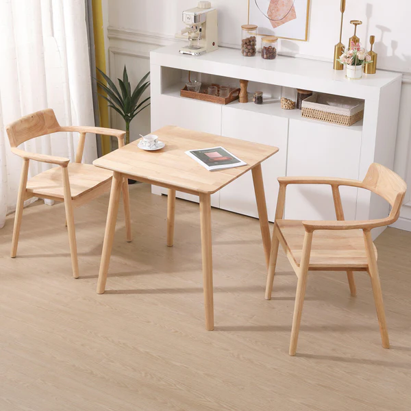 Nordic style solid wood dining chair for hotel or restaurant