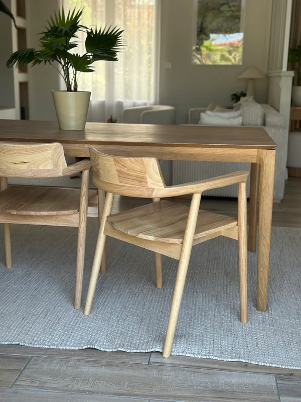 Nordic style solid wood dining chair for hotel or restaurant