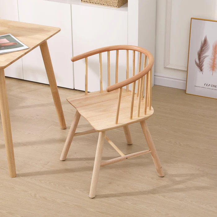 Nordic Simple Design  Modern Solid Wooden Home Living Room Wedding Furniture Windsor Coffee Dining Chairs