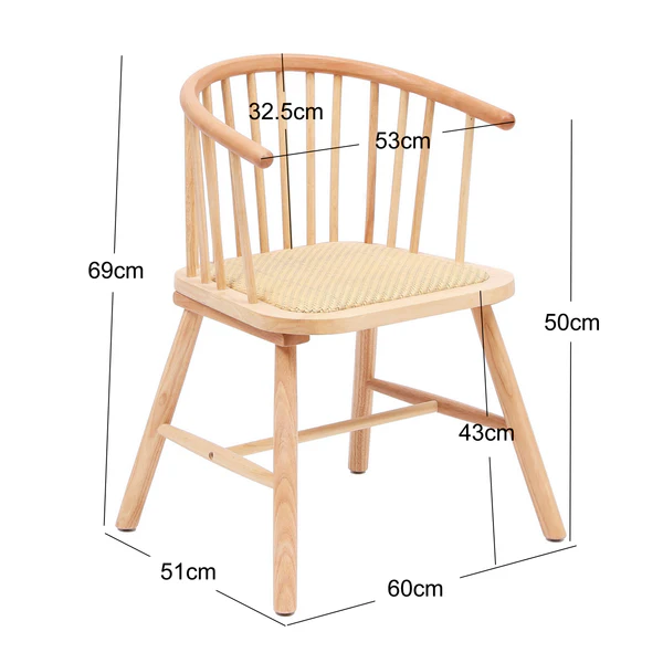 Nordic Simple Design  Modern Solid Wooden Home Living Room Wedding Furniture Windsor Coffee Dining Chairs