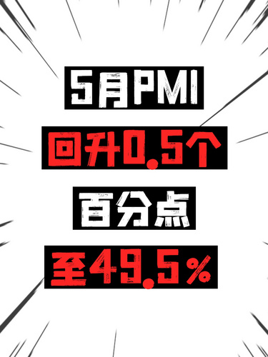5月PMI回升0.5個百分點至49.5%