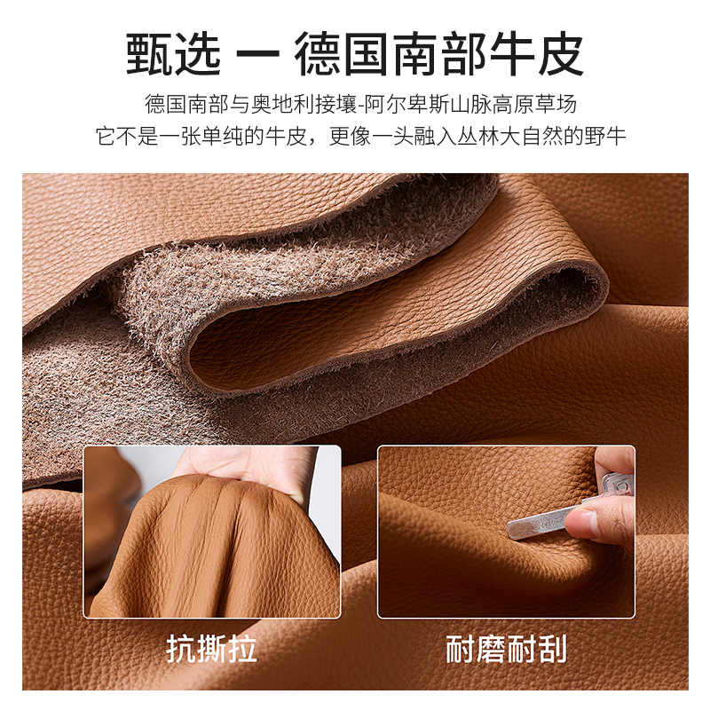 PJ-SF01 Thick Leather Sofa, Modern and Luxurious