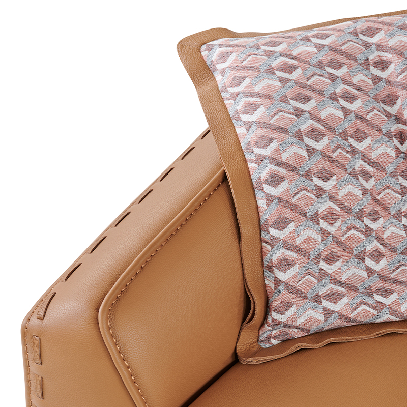 Thick Leather Sofa, Modern and Luxurious