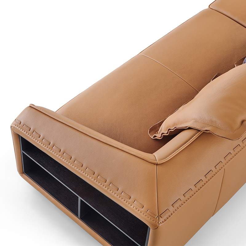 Thick Leather Sofa, Modern and Luxurious