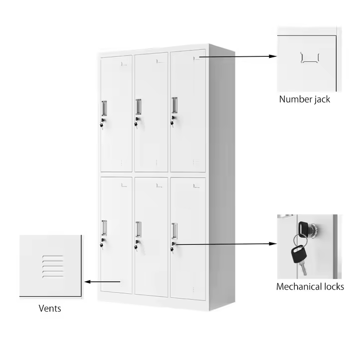 Six door locker