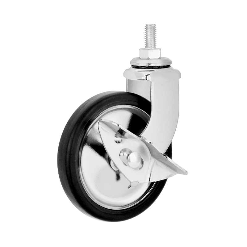 3 inch screw rod chrome universal dining wheels universal PP casters trolley silent wheels furniture industrial casters
