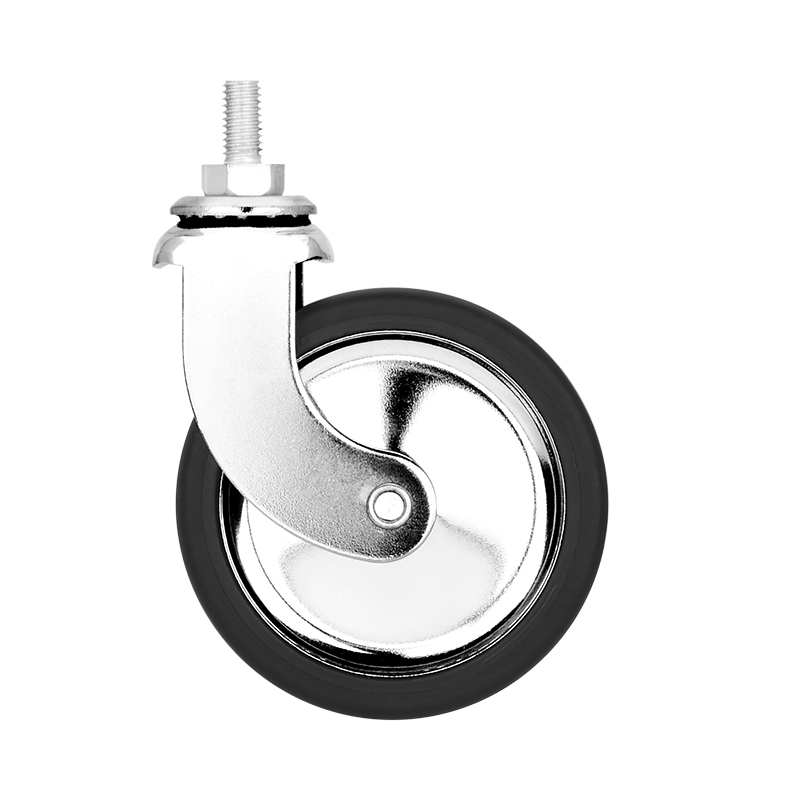 3 inch screw rod chrome universal dining wheels universal PP casters trolley silent wheels furniture industrial casters