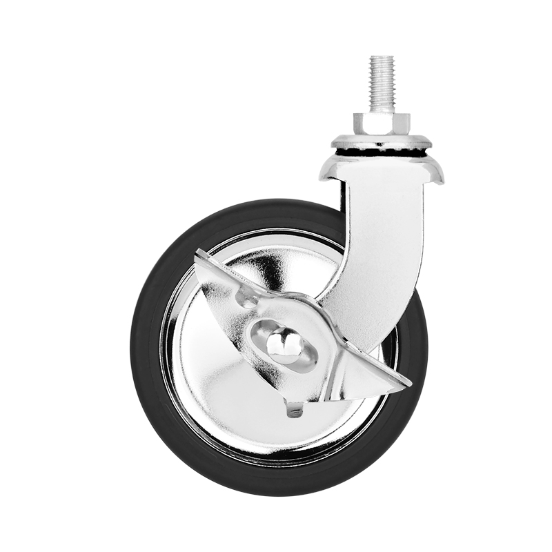 3 inch screw rod chrome universal dining wheels universal PP casters trolley silent wheels furniture industrial casters
