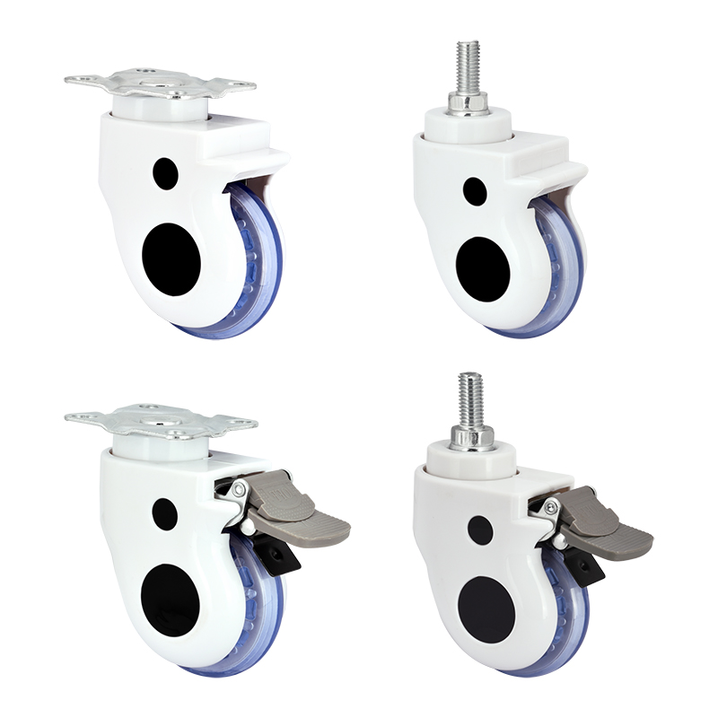 3 inch with brake bread medical wheels pvc medical special casters, flat brakes, furniture casters, wheels, wheels