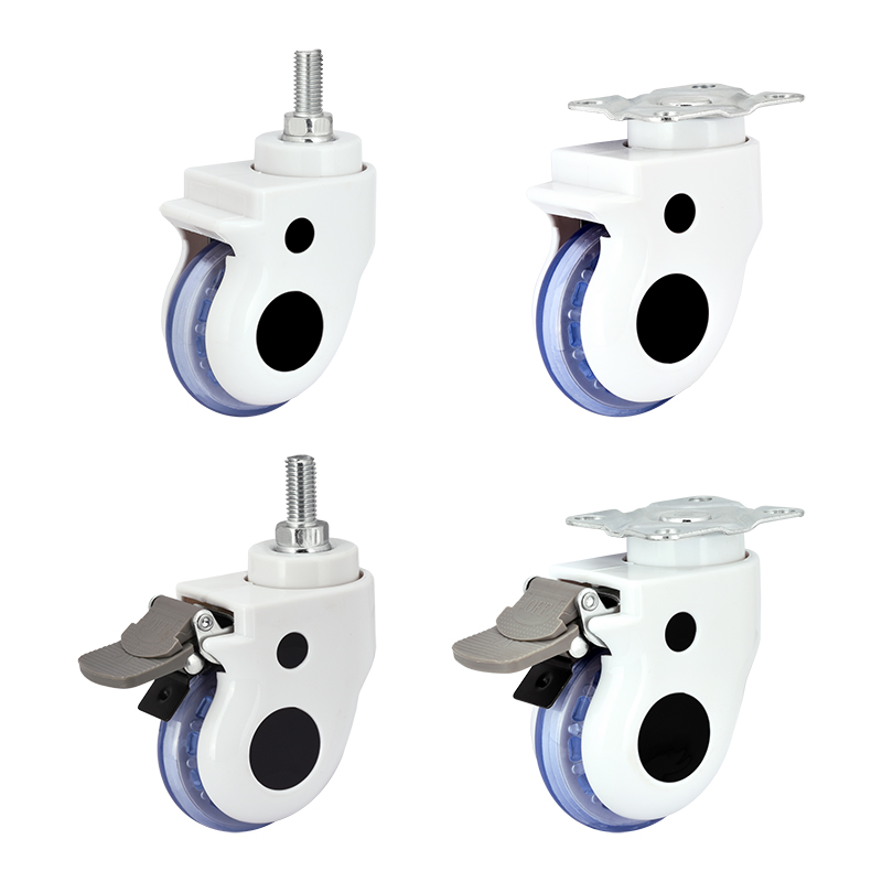 3 inch with brake bread medical wheels pvc medical special casters, flat brakes, furniture casters, wheels, wheels
