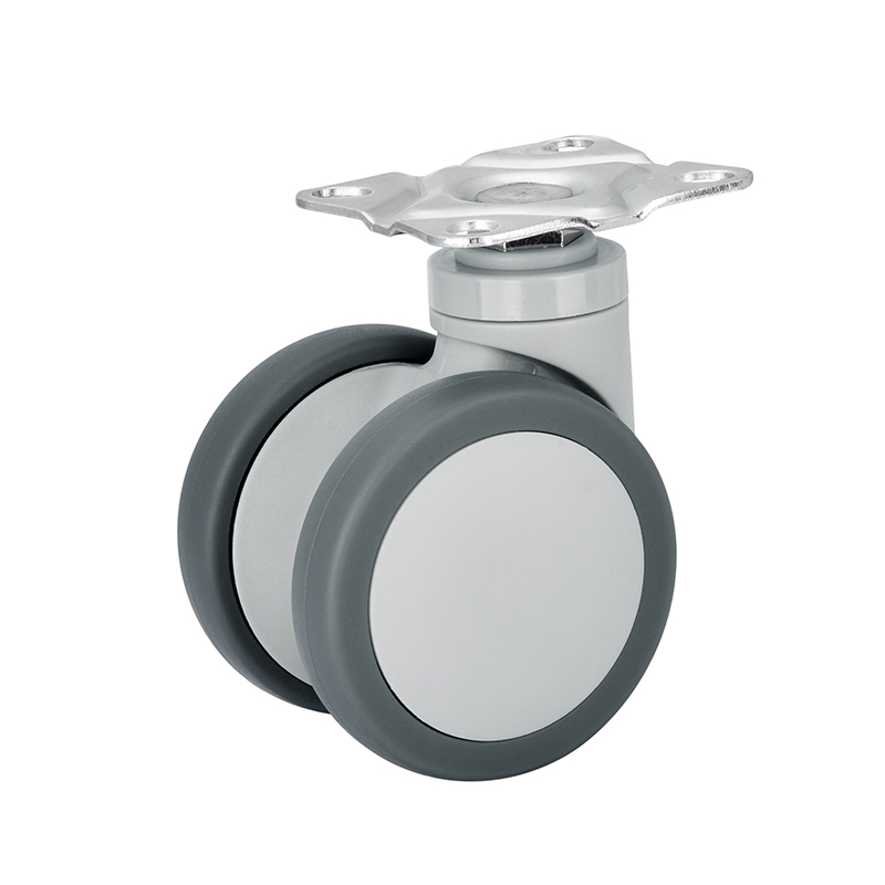 3 inch flat movable double row wheels with brakes, universal casters, nylon TRP, silent furniture wheels, trolley wheels