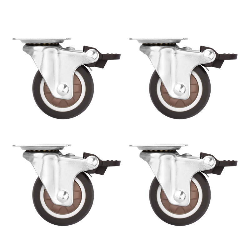 Plug rod universal caster processing custom furniture wheels custom wholesale 2 inch silent casters office chair universal wheels