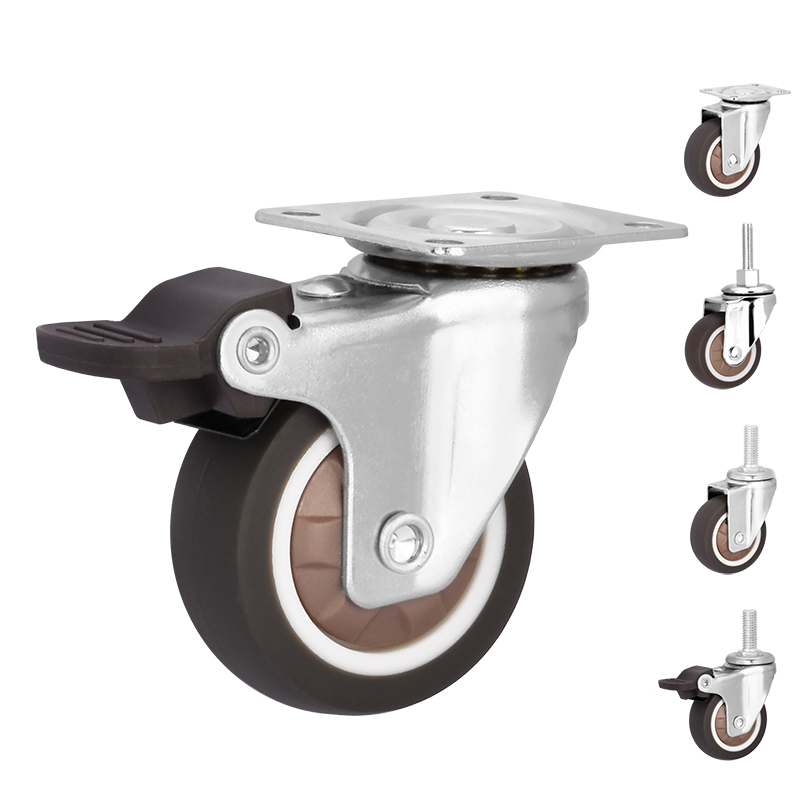 Plug rod universal caster processing custom furniture wheels custom wholesale 2 inch silent casters office chair universal wheels