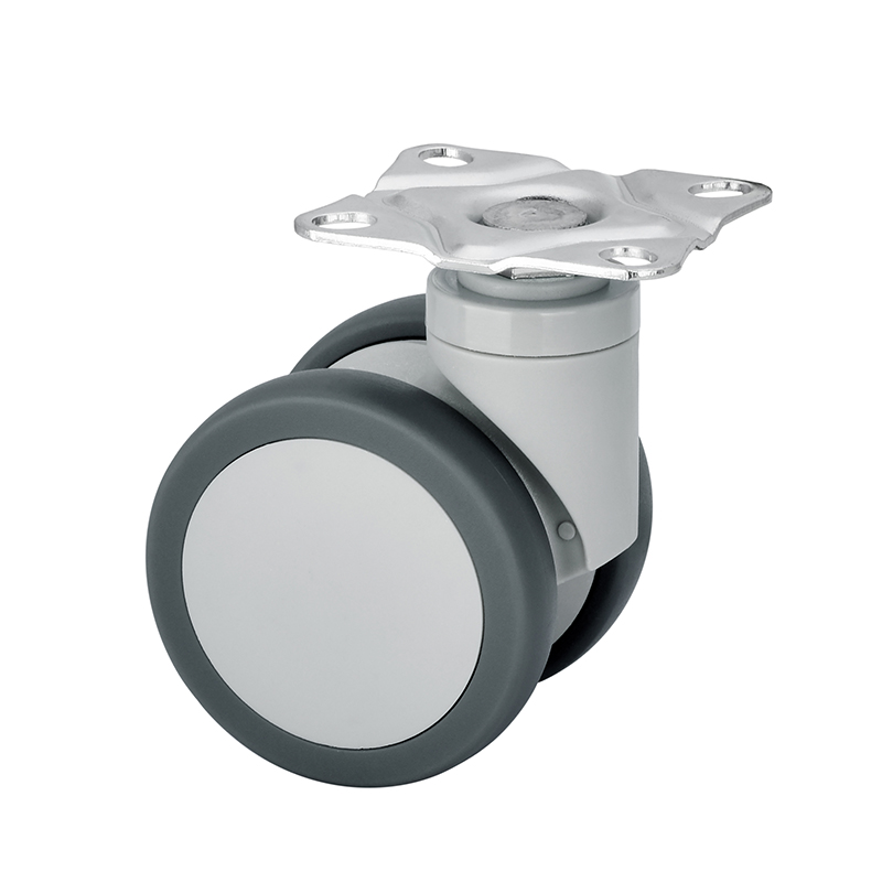 3 inch flat movable double row wheels with brakes, universal casters, nylon TRP, silent furniture wheels, trolley wheels