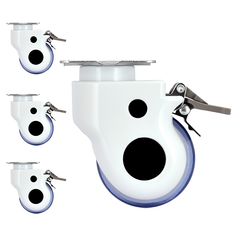 3 inch with brake bread medical wheels pvc medical special casters, flat brakes, furniture casters, wheels, wheels