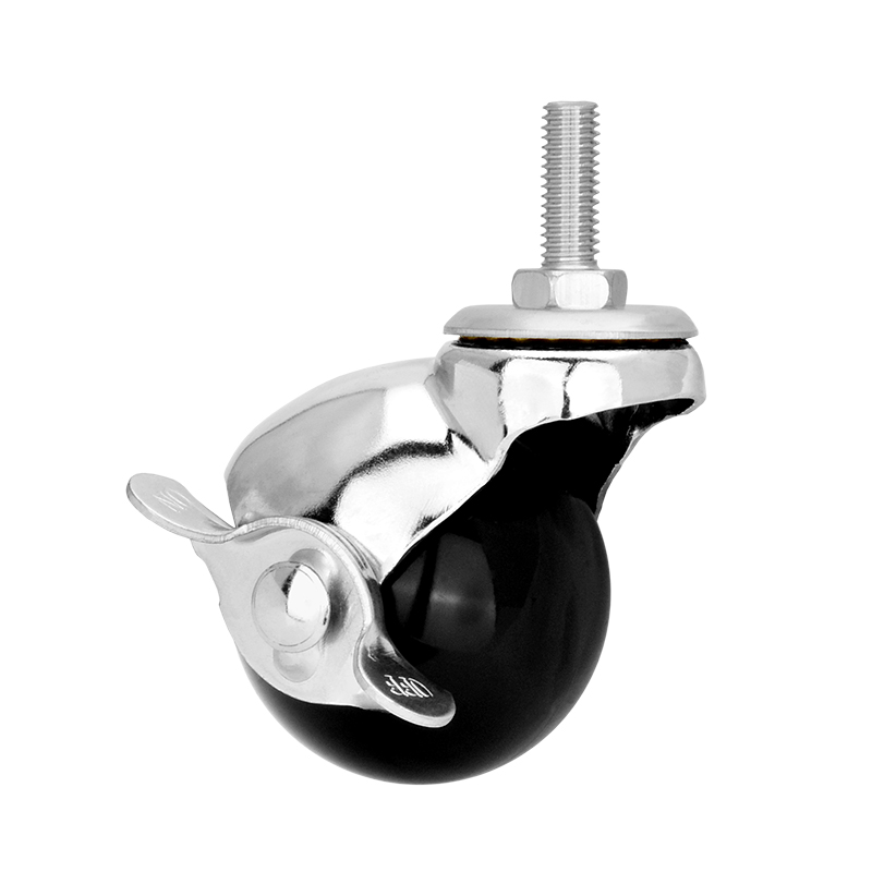 2 inch flat globe wheel sofa casters chrome wheels ball casters chrome plating hardware home PP wheels wholesale