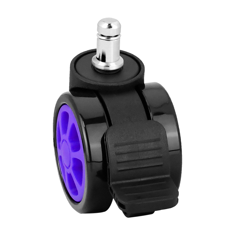 2.5 inch screw universal side brake, dining wheels, movable single brake wheels, shelves, nylon casters, trolleys, furniture casters