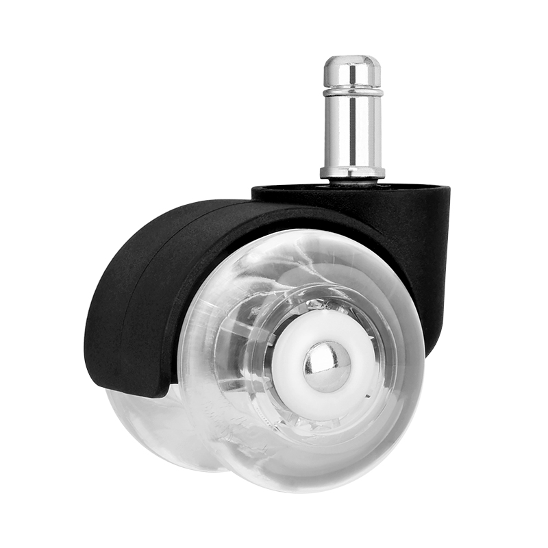 2 inch office chair transparent wheels office swivel chair pu polyurethane universal wheels computer chair rollers manufacturers wholesale