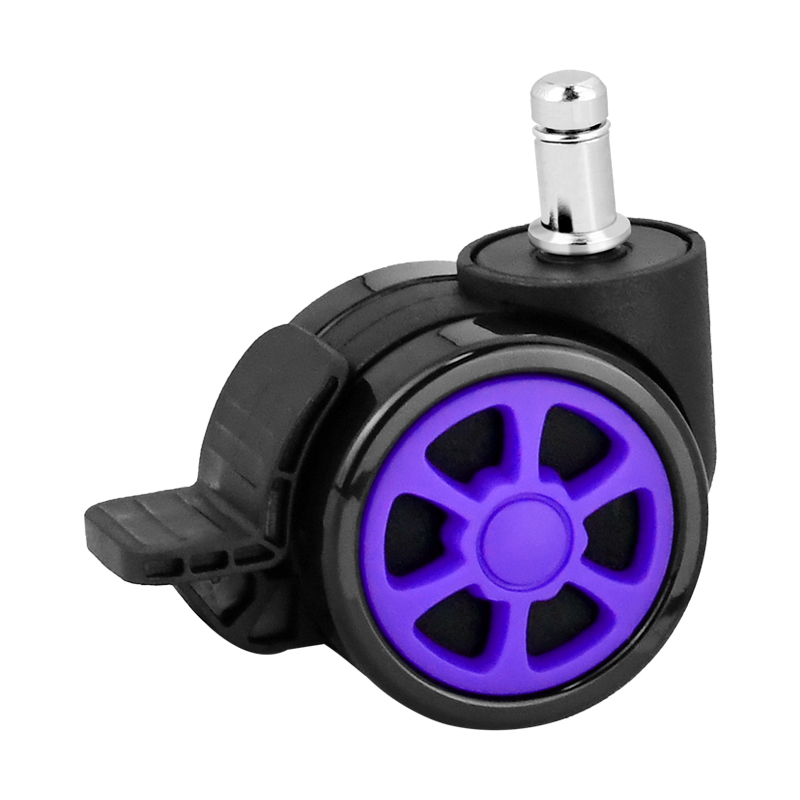 2.5 inch screw universal side brake, dining wheels, movable single brake wheels, shelves, nylon casters, trolleys, furniture casters