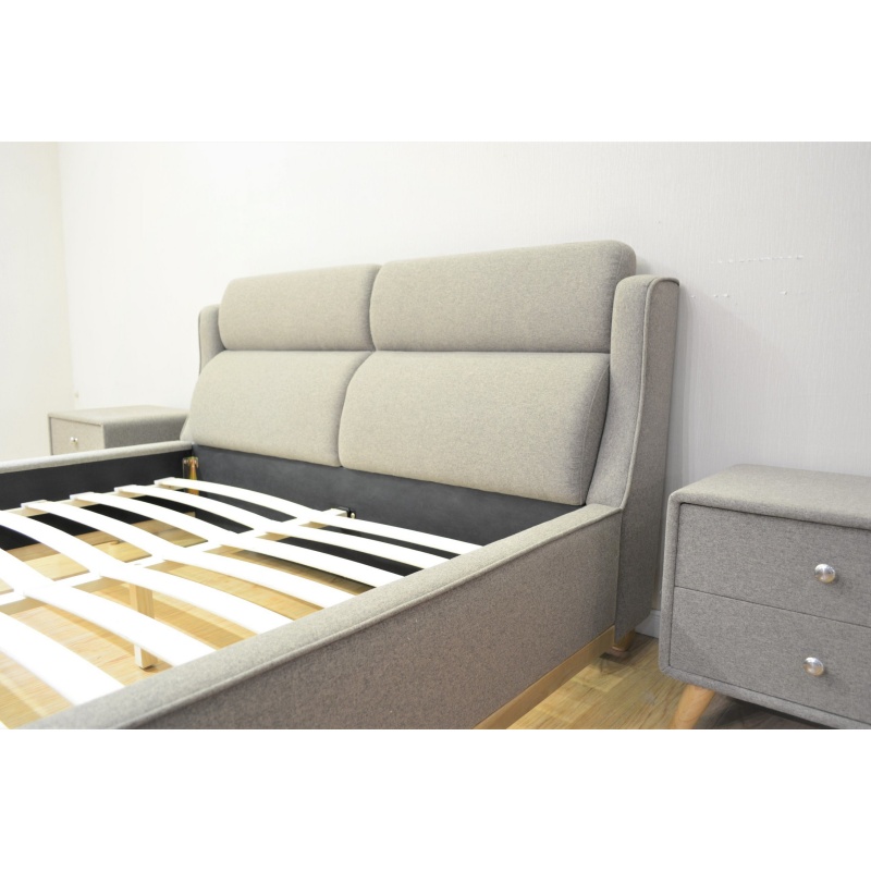 Low Price Modern Flat Huayang Carton Customized Bedroom Platform Bed