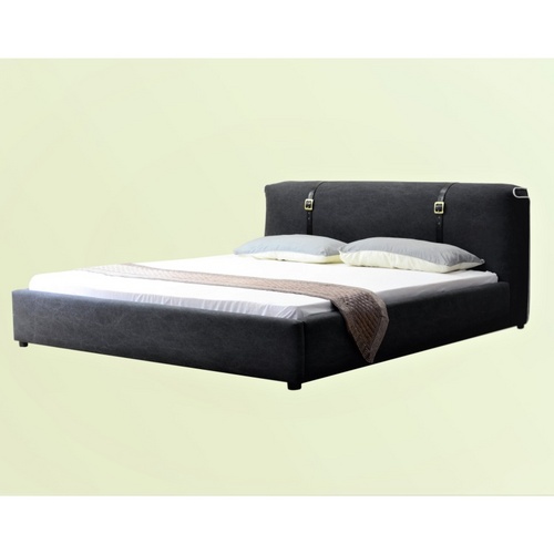 Modern Huayang Carton Customized Home Upholstered Bed for Adult with High Quality