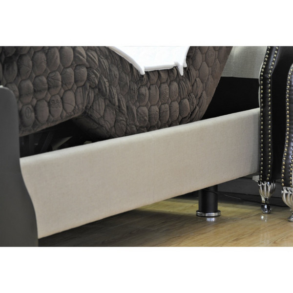 Huayang Wholesale Luxury Court-style P rincess Look Flat Upholstered Bed