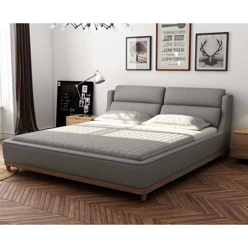 Low Price Modern Flat Huayang Carton Customized Bedroom Platform Bed