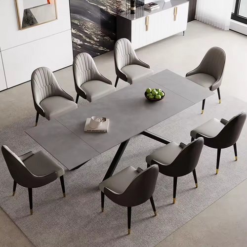 Modern Style Extendable Dining Table Set