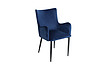 Velvet Fabric Armchair Powder Coated Metal Legs Dining Chair for Hotel Coffee