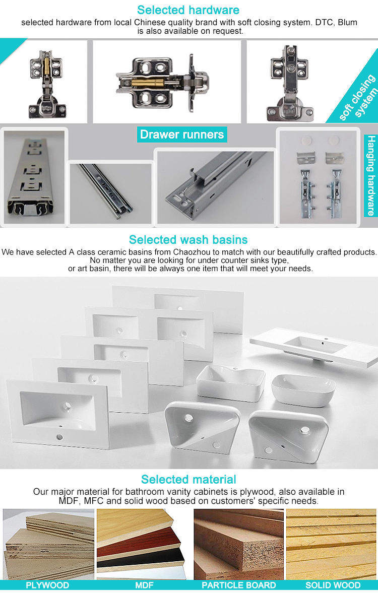 Bathroom Furniture Mdf Wood Bathroom Vanity Cabinet Bathroom Sink With Cabinet