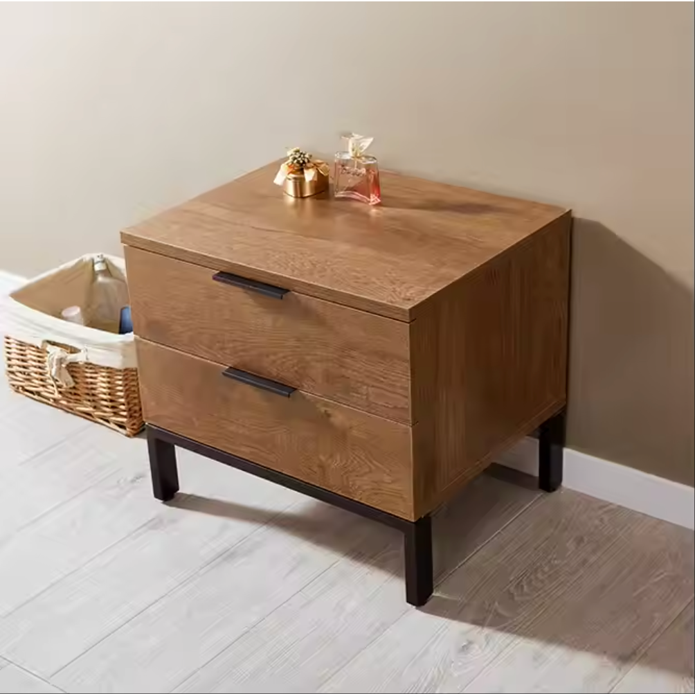 Home Feature Nightstand Vanity Dresser Table Two Drawer Modern Night Stand