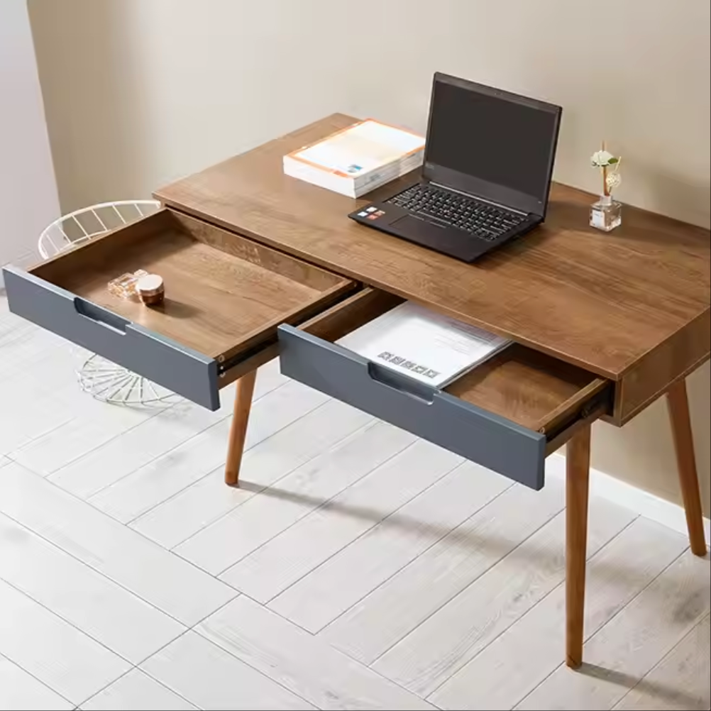 2Drawers Computer Desk or Children Standing Escritorio Desk for Home Office