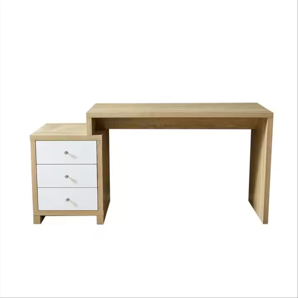 Computer Desk Work From Home OAK Colour Computer Desk With Hutch for Bedroom Office Bathroom Cabinet
