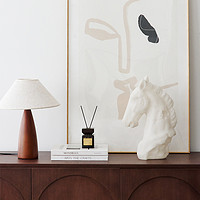 Cream - White Steed Fortune - Bringing Resin Sandstone Ornament 解析：