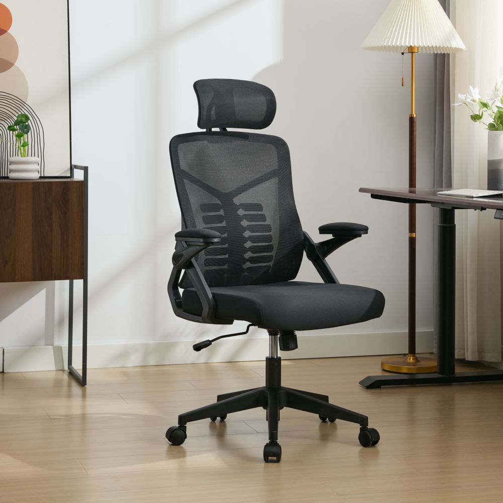 office chair 6702 with flip up armrest and headrest