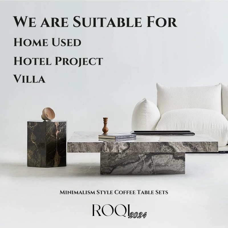 Minimalism Style Marble Coffee Table