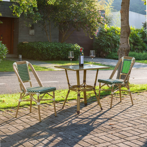 outdoor chair and table