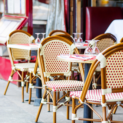 outdoor chair and table