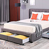 Huayang Cartoon design Bedroom Simple Storage Queen Size Upholstered Bed Frame