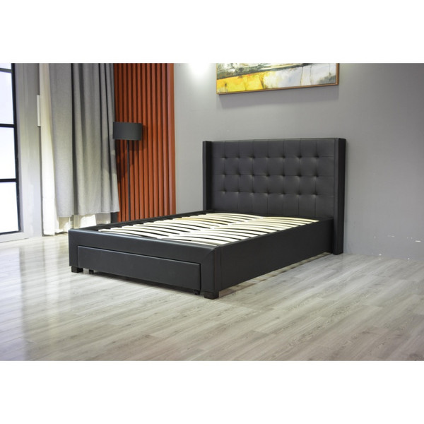 Huayang Cartoon design Bedroom Simple Storage Queen Size Upholstered Bed Frame