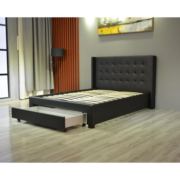 Huayang Cartoon design Bedroom Simple Storage Queen Size Upholstered Bed Frame