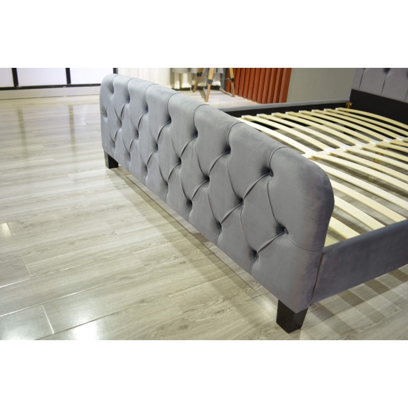 Manufacture Huayang Customized Wooden Furniture Double Wholesale Bedroom Hotel Bed