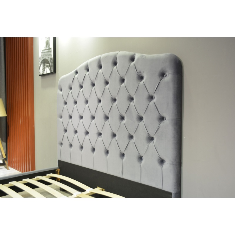 Manufacture Huayang Customized Wooden Furniture Double Wholesale Bedroom Hotel Bed