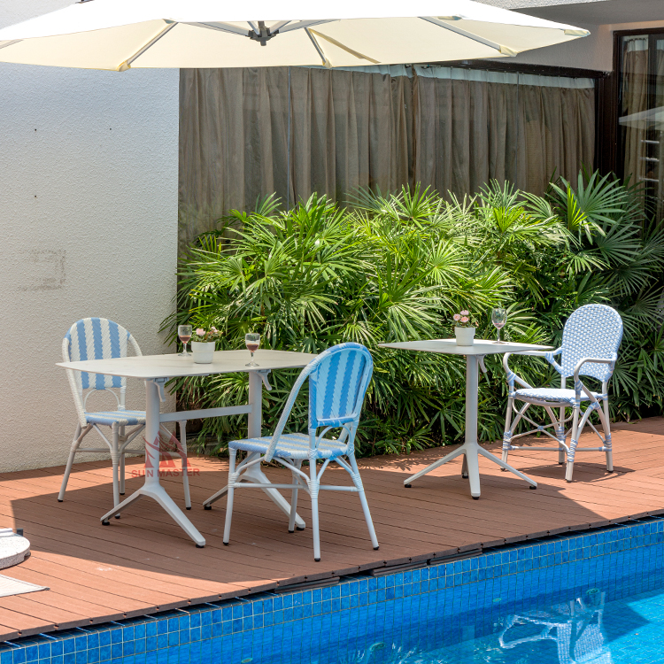 outdoor chair and table