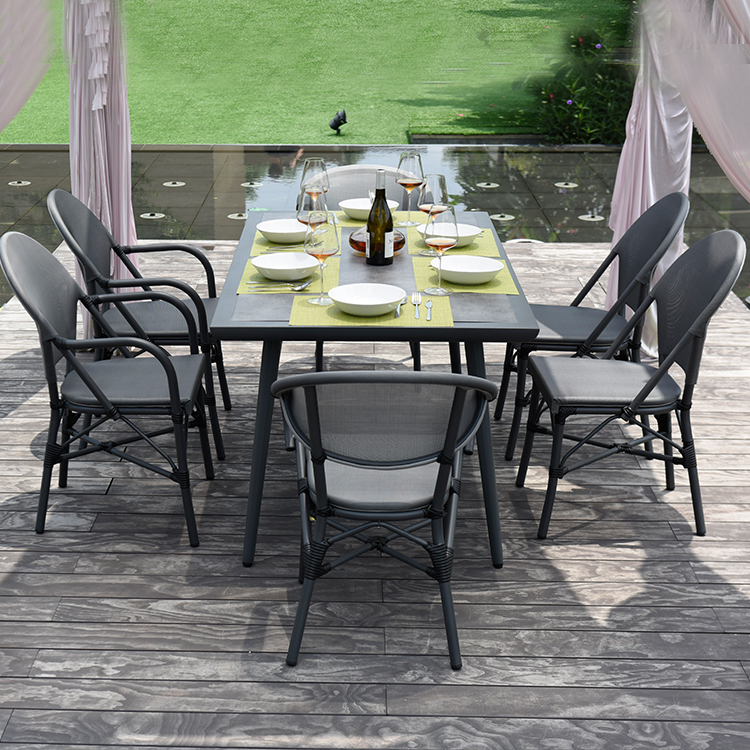 outdoor chair and table