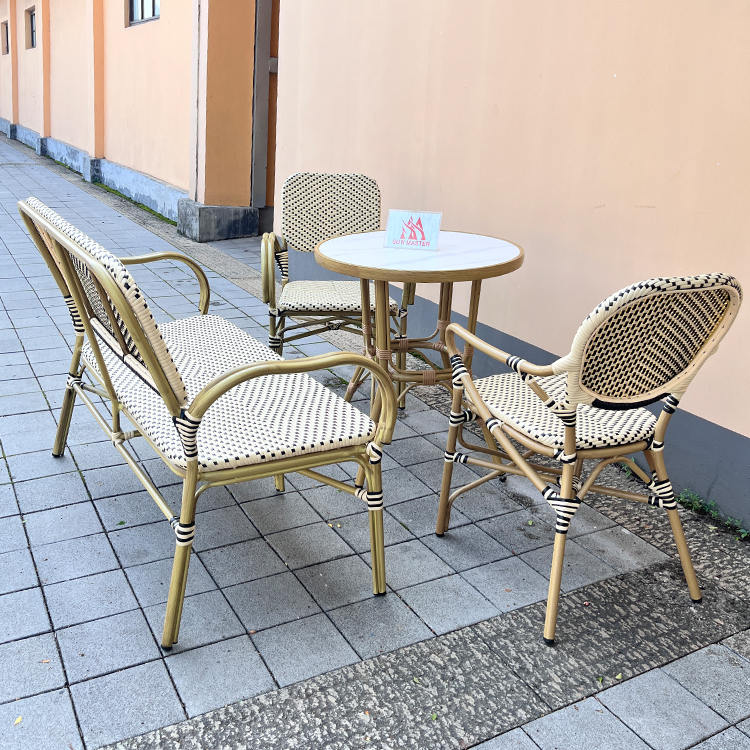 outdoor chair and table