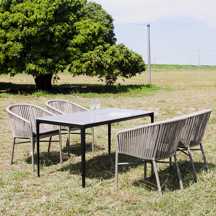 outdoor chair and table