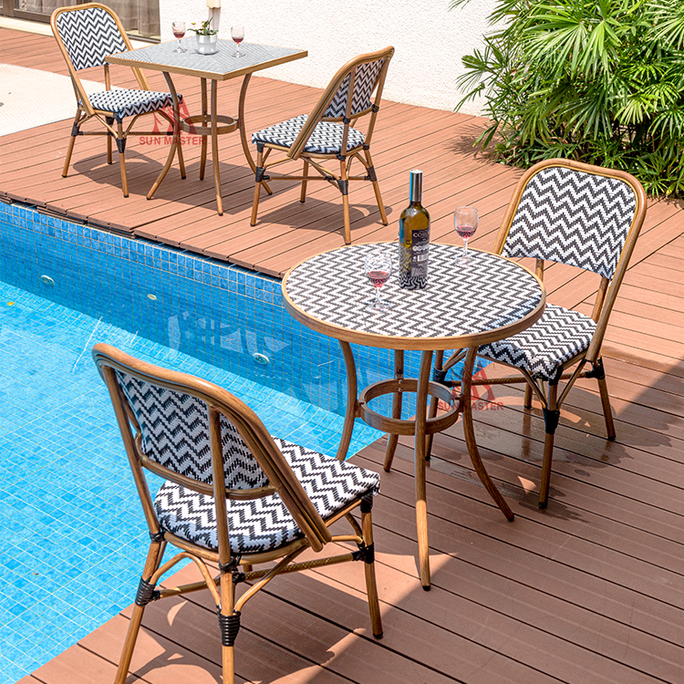 outdoor chair and table